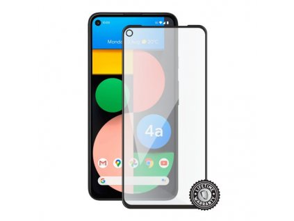 Screenshield GOOGLE Pixel 4a 5G (full COVER black) Tempered Glass Protection