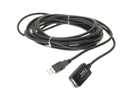 PremiumCord USB 2.0 repeater a prodlužovací kabel A/M-A/F 5m