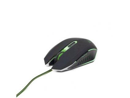 Gembird Myš MUSG-001-G, herní, optická, zeleno-černá, 2400DPI, USB