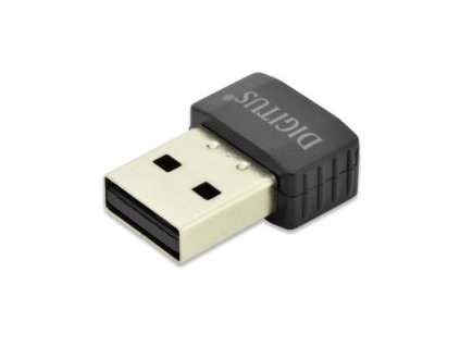 DIGITUS Mini Bezdrátový 11AC USB 2.0 adaptér, 433 Mbp, 2,4 / 5GHz dual band, Realtek RTL8811AU 1T1R 8,5 x 16,4 x 22 mm
