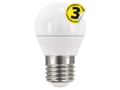 Emos LED žárovka MINI GLOBE, 6W/40W E27, WW teplá bílá, 470 lm, Classic, F