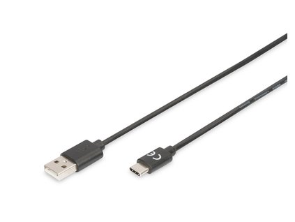 Digitus Připojovací kabel USB C na A 1,8 m, 3A, 480 MB, verze 2.0