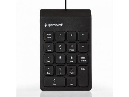 Gembird Numerická klávesnice KPD-U-02, USB, černá