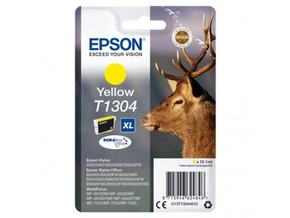 Epson inkoustová náplň/ T1304/ Singlepack DURABrite Ultra Ink/ XL Žlutá