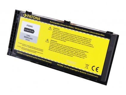 PATONA baterie pro ntb DELL PRECISION M4600 6600mAh Li-Ion 10,8V
