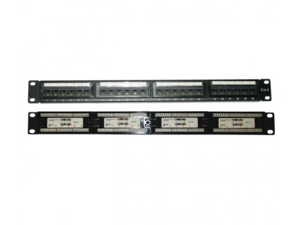 XtendLan Patch panel 19", 24 portů CAT6, 30u Au, LSA/110