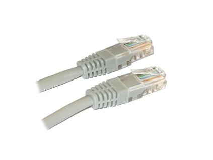 XtendLan Patch kabel křížený Cat 5e UTP 3m - šedý