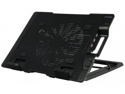 Zalman chladič notebooku ZM-NS2000 / pro notebooky do 17" / naklápěcí / USB Hub / USB / černý