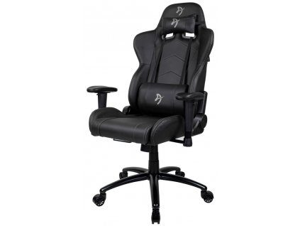AROZZI herní židle INIZIO Black PU/ černá/ šedé logo