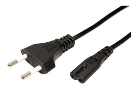 PremiumCord Kabel síťový 230V k magnetofonu 3m, černý kpspm3