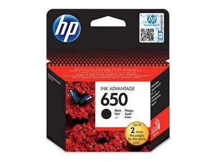 HP 650 černá inkoustová kazeta, CZ101AE
