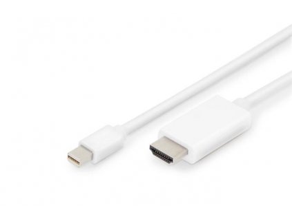 Digitus DisplayPort kabelový adaptér, mini DP - HDMI, 2m ,DP 1.2_HDMI 2.0, 4K/60Hz