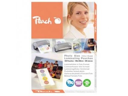 PEACH laminovací folie 10x15 cm Laminating Pouch Photosize (80x111mm), 125mic, 100ks