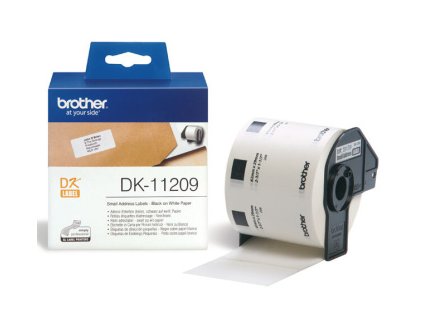 Brother - DK-11209 (papírové/ úzké adresy - 800ks) 29 x 62mm