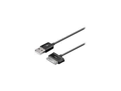 TECHLY 305113 USB 2.0 cable for Samsung Galaxy Tab. black. 1.2m