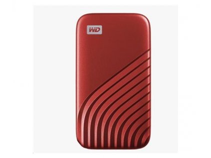 SanDisk WD My Passport SSD externí 500GB , USB-C 3.2 ,1050/10000MB/s R/W PC & Mac ,Red