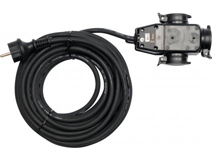 Yato prodlužovací kabel s gumovou izolací 20m -3zásuvky YT-81162