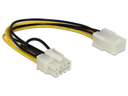 Delock Power Cable PCI Express 6 pin female > 8 pin male