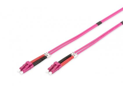 DIGITUS Fiber Optic Patch Cord, LC to LC, Multimode OM4 - 50/125 µ, Duplex Length 5m