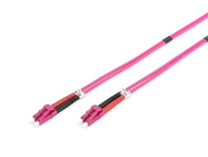 DIGITUS Fiber Optic Patch Cord, LC to LC, Multimode OM4 - 50/125 µ, Duplex Length 10m