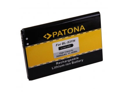 PATONA baterie pro mobilní telefon LG D855 3000mAh 3,8V Li-Ion BL-53YH
