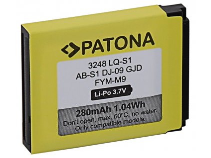 PATONA baterie pro chytré hodinky DZ09, QW09, W8, A1, V8, X6, 280mAh, LQ-S1