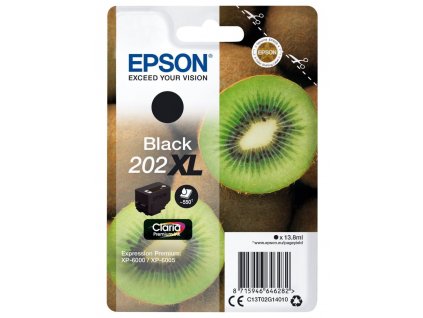 Epson inkoustová náplň/ T02G1/ Singlepack/ Black 202XL/ Premium Ink/ XL