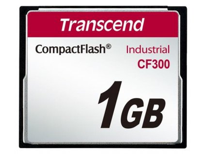 Transcend 1GB INDUSTRIAL CF300 CF CARD, high speed 300X paměťová karta (SLC)