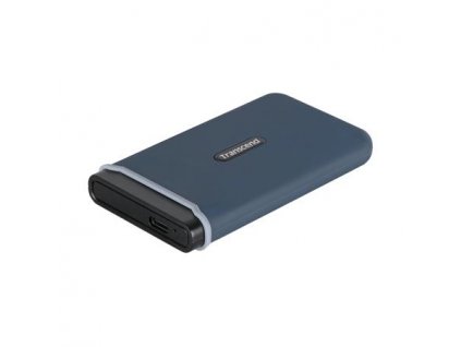 Transcend ESD370C 250GB USB 3.1 Gen2 (USB-C) Externí Anti-Shock SSD disk (3D TLC), 1050MB/R, 950MB/W, modrý