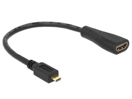 Delock Kabel High Speed HDMI s Ethernetem - micro D samec > A samice