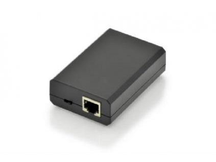 DIGITUS Gigabitový PoE af Splitter,10/100/1000 Mb/s, 12 W, vstup: Výstup: 5V/2A, 9V/1,5A, 12V/1A, plastové pouzdro, černá barva.