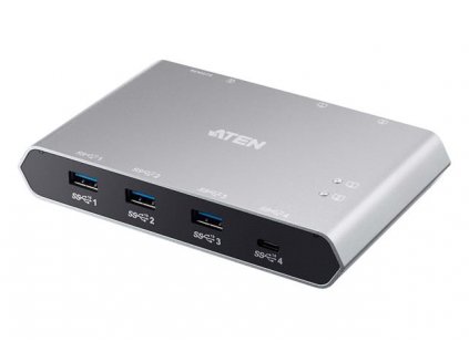 Aten 2-Port USB-C Gen 2 Sharing Switch with Power Pass-through