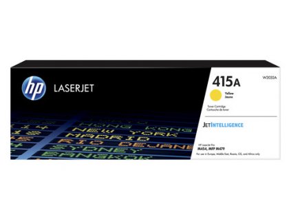 HP 415A Yellow LaserJet Toner Cartridge, W2032A