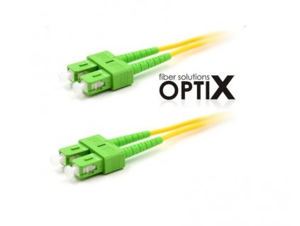 OPTIX SC/APC-SC/APC optický patch cord 09/125 1m