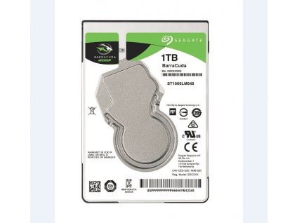 Seagate BarraCuda 2.5" HDD, 1TB, 2.5", SATAIII, 128MB cache, 5.400RPM