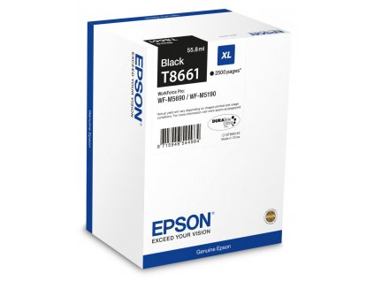 Epson inkoustová náplň/ C13T866140/ 2.5K/ Černá