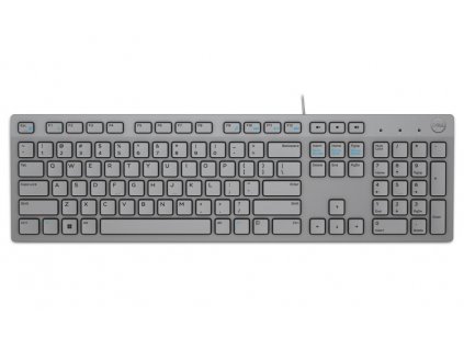 DELL klávesnice KB216/ multimediální/ německá/ GER/ DE/ USB/ drátová/ šedá