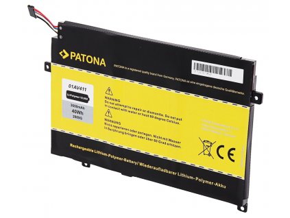 PATONA baterie pro ntb LENOVO Thinkpad E470/E475 3650mAh Li-Pol 10,95V 01AV411