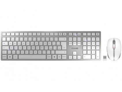 CHERRY set klávesnice + myš DW 9100 SLIM/ bezdrátový/ USB/ bíly/ CZ+SK layout
