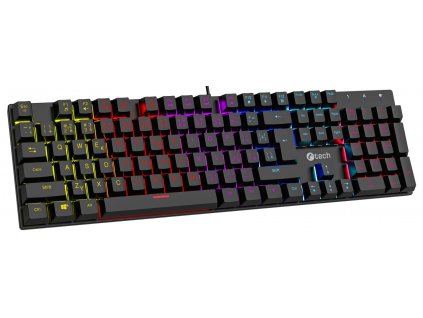 C-TECH Morpheus RGB/Drátová USB/CZSK-Layout/Černá