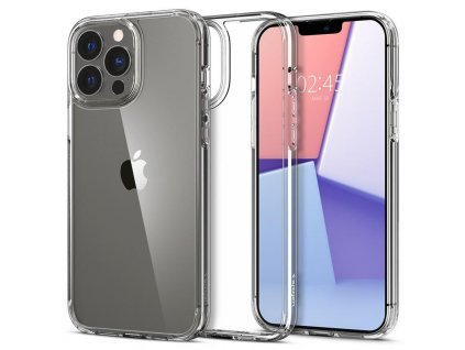 Ochranný kryt Spigen Crystal Hybrid pro iPhone 13 Pro Max transparentní