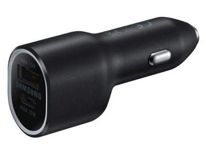 Samsung Duální autonabíječka 40W (USB,USB-C) Black