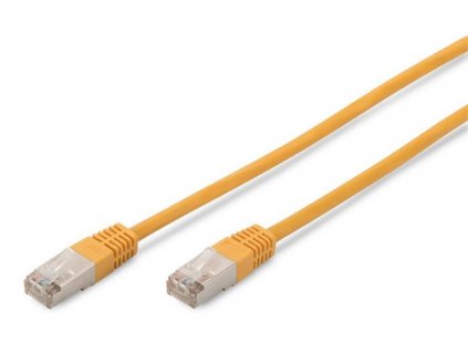 Digitus CAT 5e SF-UTP patch cable, Cu, PVC AWG 26/7, length 2 m, color yellow