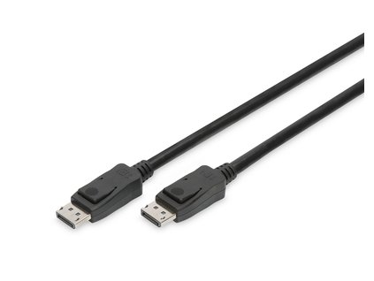 DIGITUS Připojovací kabel DisplayPort, DP M / M, 5,0 m, Ultra HD 8K, verze 1.3 / 1.4, bl