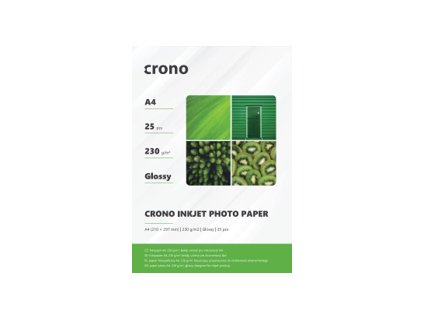 Crono PHPL4A, fotopapír lesklý, A4, 230g, 25ks