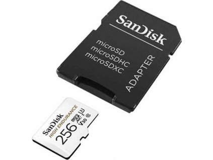 SanDisk High Endurance microSDHC 256GB + adaptér
