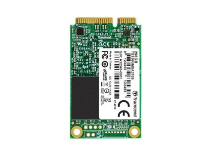 TRANSCEND MSA370S 256GB SSD disk mSATA, SATA III 6Gb/s (MLC), 530MB/s R, 400MB/s W