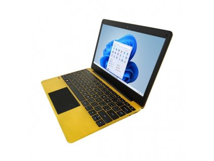 UMAX VisionBook 12WRx/Celeron N4020/4 GB/128 GB EMMC/M.2 SSD SATA slot/11,6" IPS HD/W11Pro/Žlutý