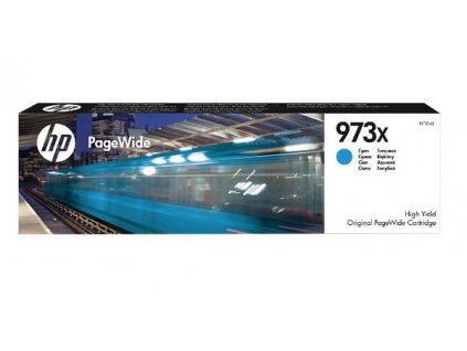 HP 973X azurová inkoustová kazeta, F6T81AE