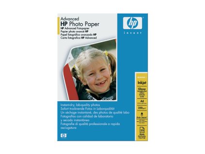 HP Advanced Glossy Photo Paper, A4, 25ks, 250g/m2